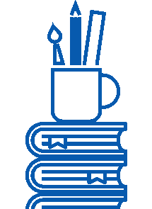 Decorative books illustration